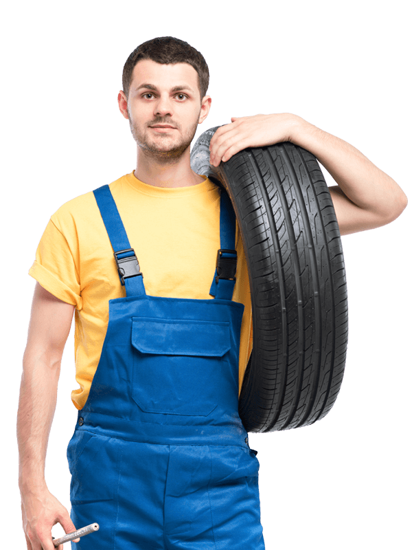 tire-serviceman-isolated-on-white-background truck repair in kingston canada